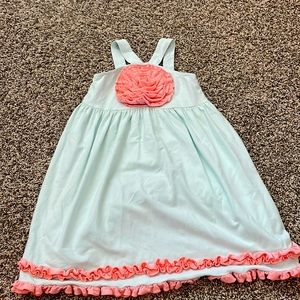 Southern Tide mint green and peach sun dress